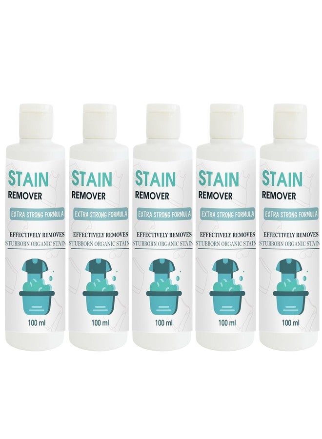 TOOVUS Doll Fabric Stain Remover | Cleaning Solution for Clothes, Fabrics, Upholstery, Towels, Curtains, Bedsheets and Everyday Washable Items | Pack of 5 | 100 ml Each - Image 1